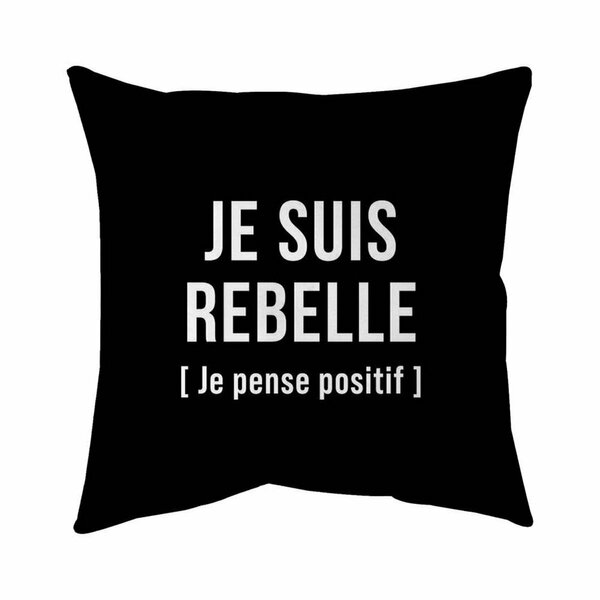 Begin Home Decor 26 x 26 in. I am Rebellious-Double Sided Print Indoor Pillow 5541-2626-QU49